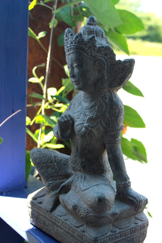 Kwan Yin Garden Statue Bodhisattva Water & Moon Goddess - Acadia World Traders