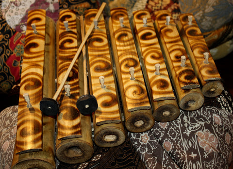 Balinese BAMBOO Rindik Gamelan Xylophone - Acadia World Traders