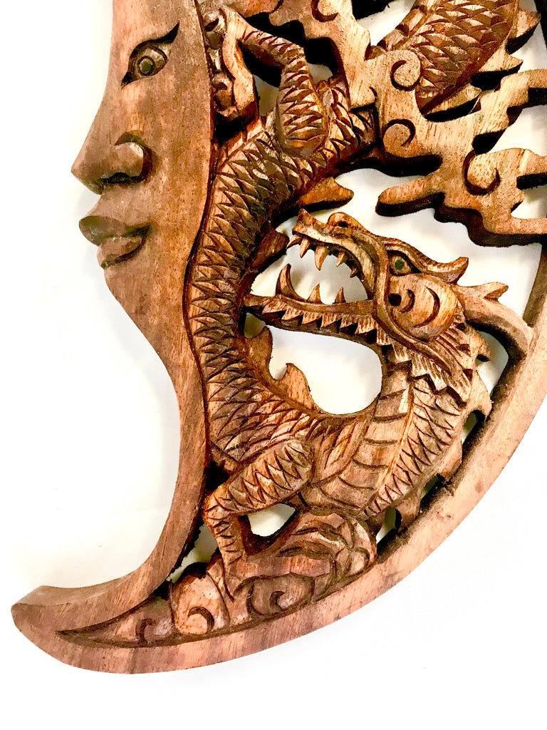 Balinese Suar Wood Carved Dragon