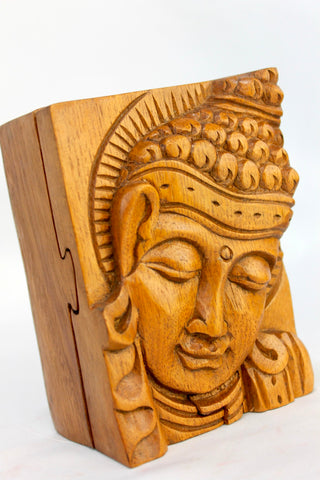 Serene Buddha secret puzzle Stash Box