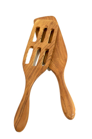 Teak Wood Spurtle Wooden Spoon Spatula Set of 2 Handcrafted Kitchen tool Utensil - Acadia World Traders