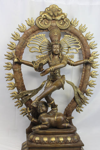 Shiva Nataraja Statue Lord of Dance Balinese Hindu art cast Bronze