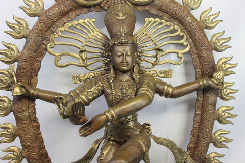 Shiva Nataraja Statue Lord of Dance Balinese Hindu art cast Bronze - Acadia World Traders