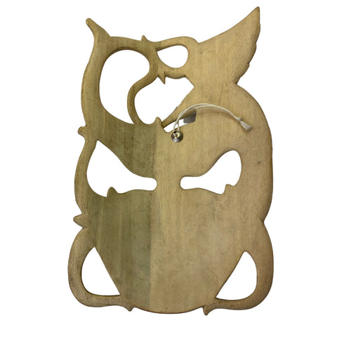 Balinese Abstract Mask Golden Bird Rainforest Goddess Dream Mask Carved Wood Carving Bali Wall Decor Art