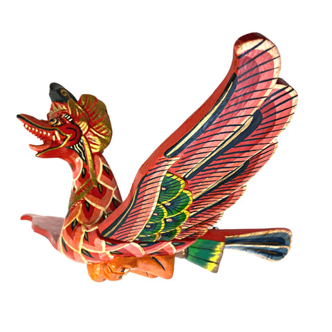 Balinese Flying GARUDA Mobile Eagle Spiritchaser Demon Chaser Mount of Vishnu Hand Carved Wood Bali Folk Art